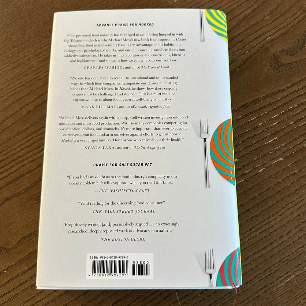 Hooked Michael Moss First Edition Hardcover Food Industry Addiction 2021